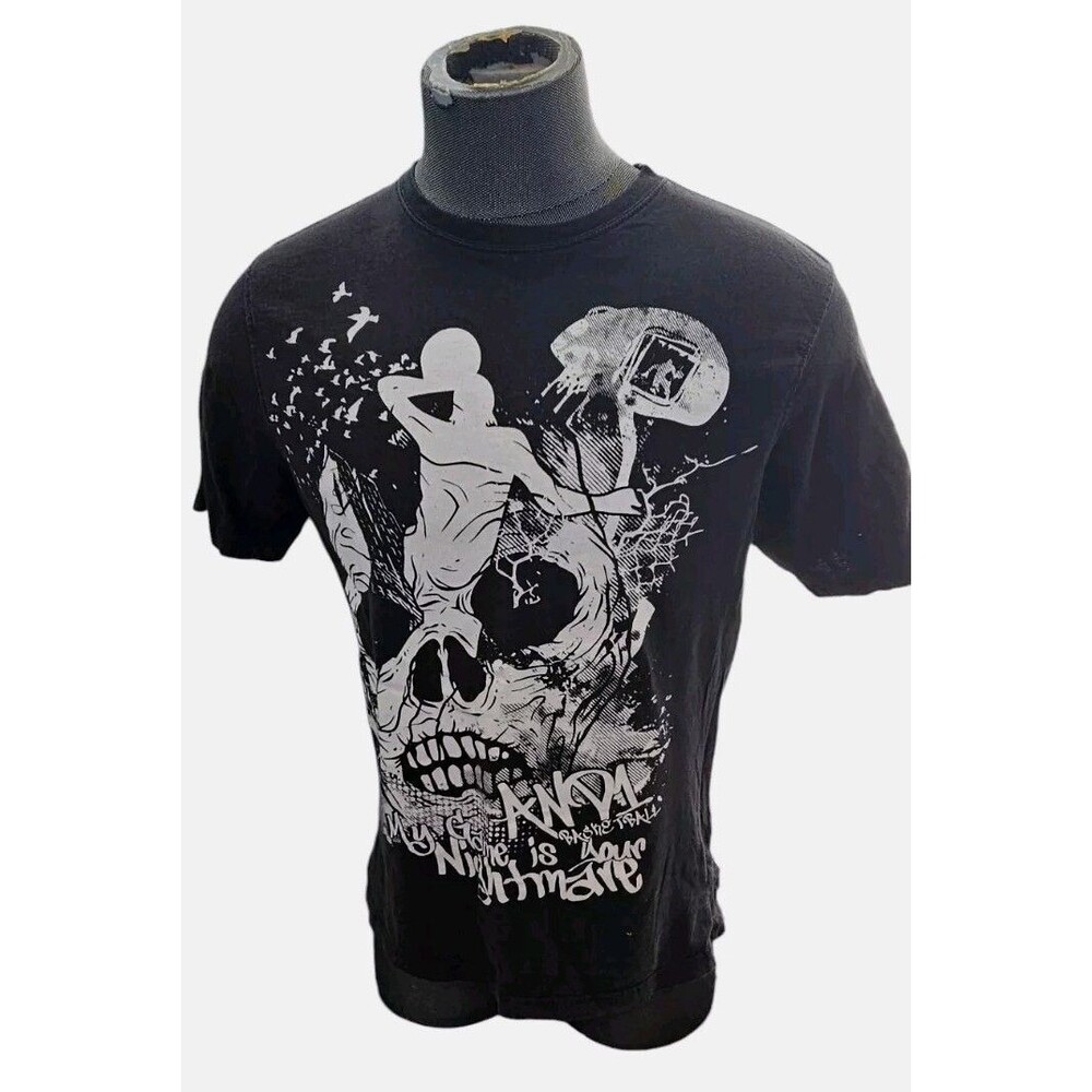 And1 My Game Is Your Nightmare Medium Basketball Black Tshirt